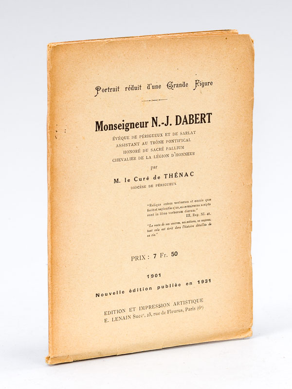 photo n°8 : Monseigneur N.-J. Dabert, Evêque de Périgueux et de Sarlat