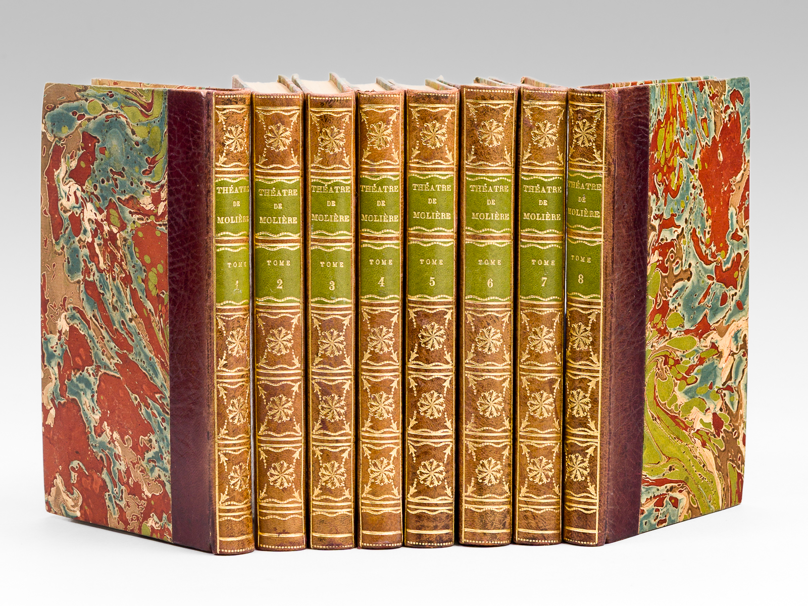 photo n°10 : Théatre Complet de J.-B. Poquelin de Molière publié par D. Jouaust en huit volumes, avec la préface de 1682 annotée par G. Monval (8 Tomes - Complet)