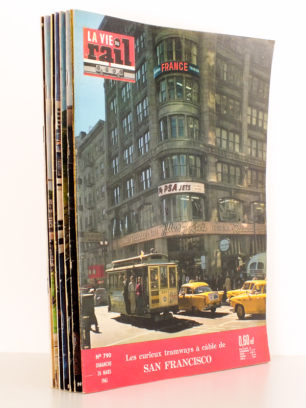 photo n°17 : La Vie du Rail [ lot de 12 numéros avec des articles relatifs aux chemins de fer et au transport de passagers sur rail, aux Etats-Unis ] : n° 790 les curieux tramways à câble de San Francisco (mars 1961) ; n° 1061 renouveau du