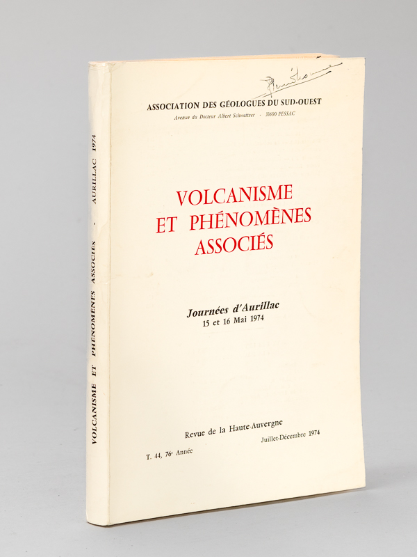 photo n°11 : Volcanisme et Phénomènes associés. Journées d'Aurillac 15 et 16 Mai 1974