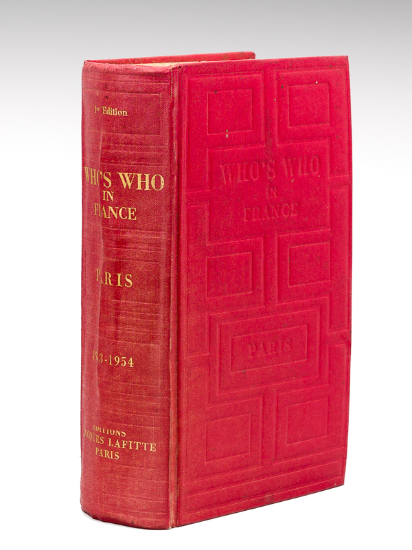 photo n°9 : Who's Who in France. 1953-1954 Recueil de notices biographies par Jacques Lafitte et Stephen Taylor, R. P. D. [ Edition originale ]