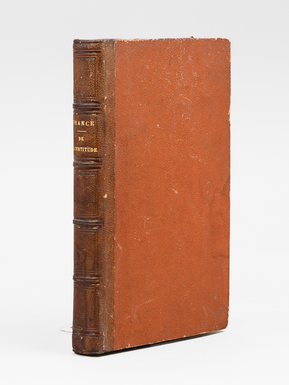 photo n&deg;10 : De la Certitude. Rapport &agrave; l'Acad&eacute;mie des sciences morales et politiques pr&eacute;c&eacute;d&eacute; d'une introduction sur les devoirs de la philosophie dans l'&eacute;tat pr&eacute;sent de la soci&eacute;t&eacute;