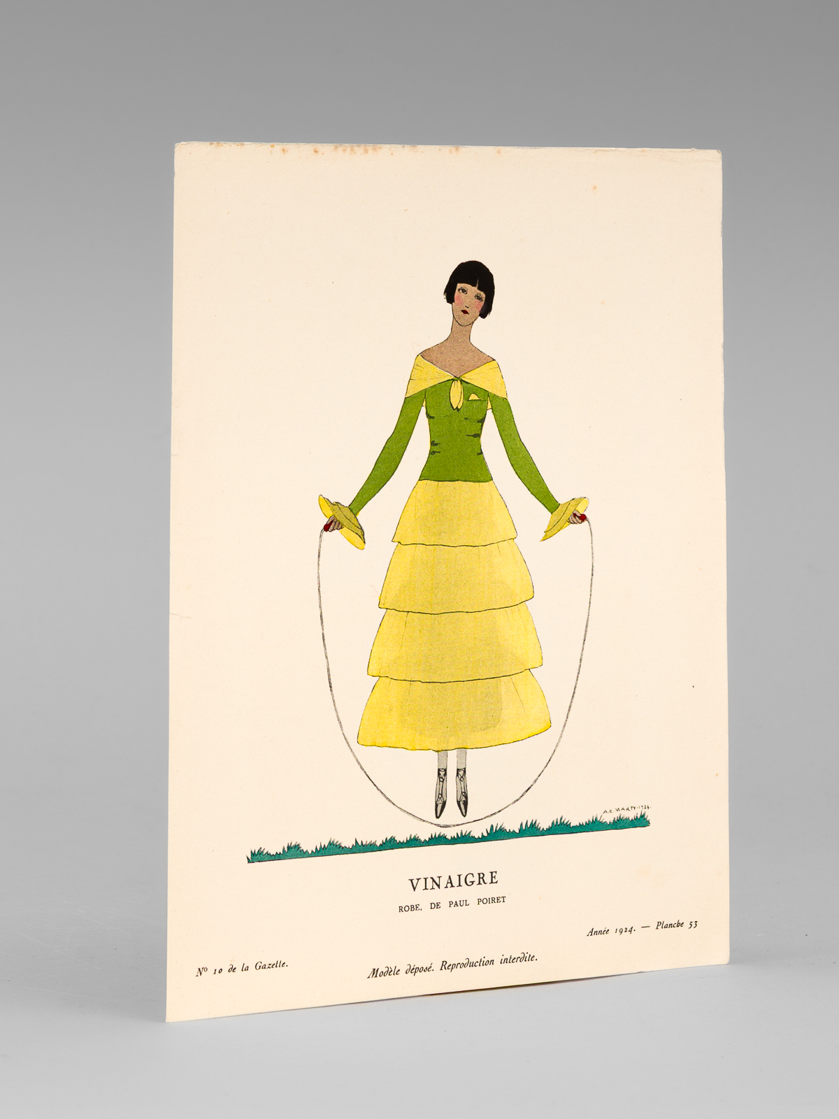photo n°4 : Vinaigre. Robe de Paul Poiret (Planche 53 - Gazette du Bon Ton. Art - Modes & Frivolités. Année 1924 - Numéro 10)