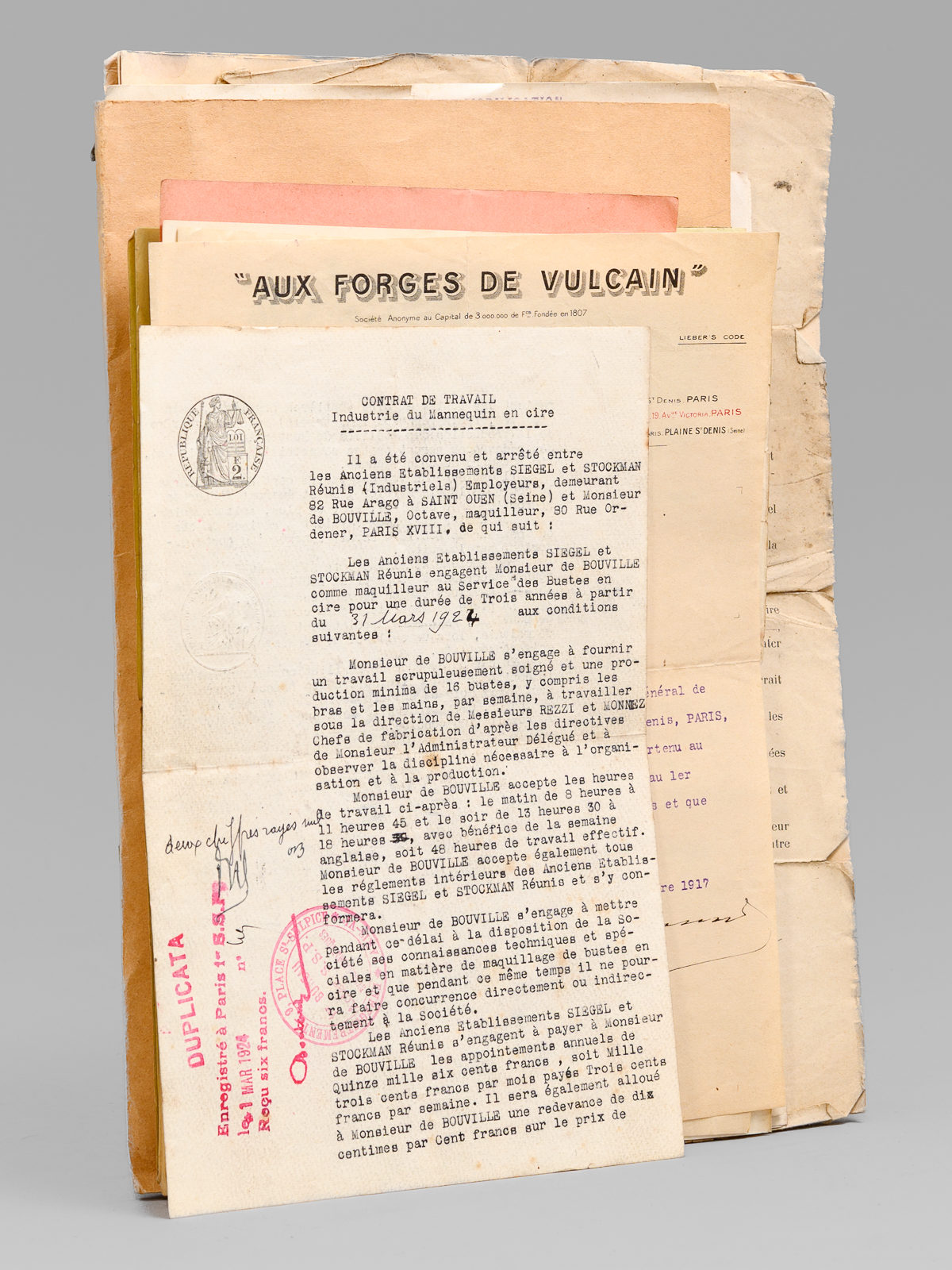 photo n&deg;11 : [ Dossier d'archives sur Octave Louis Ernest Gossin de Bouville, dessinateur et d&eacute;corateur ; N&eacute; &agrave; Neuvizy (Ardennes) le 21 mars 1899, mari&eacute; &agrave; Henriette Vasseur : ]  2 cartes de prisonnier de guerre 1940-1941 ; Carte d'&e