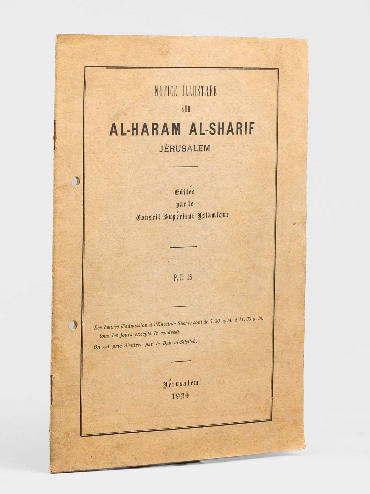 photo n&deg;8 : Notice illustr&eacute;e sur Al-Haram Al-Sharif J&eacute;rusalem
