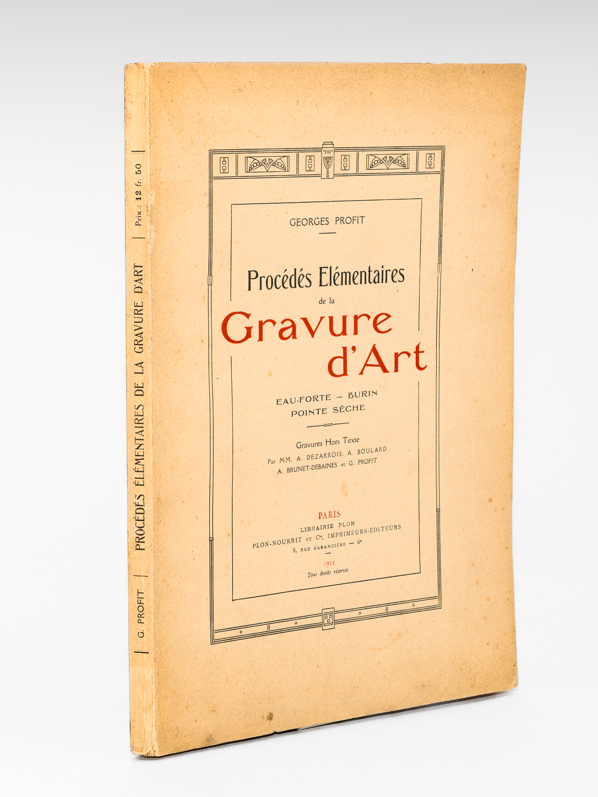photo n°12 : Procédés élémentaires de la Gravure d'Art - Eau-forte, Burin, Pointe sèche. [ exemplaire signé par l'auteur ]