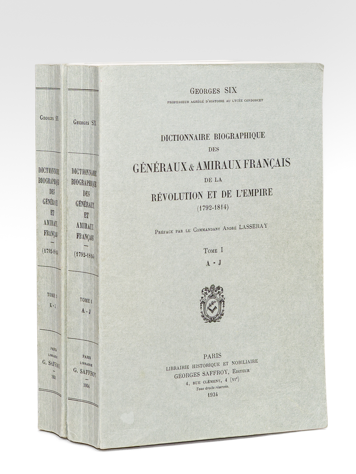 photo n°9 : Dictionnaire biographique des Généraux et Amiraux français de la Révolution et de l'Empire (1792-1814) [ 2 tomes, Complet : Tome I A à J ; Tome II K à Z ]