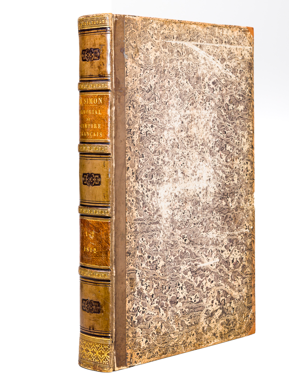 photo n°16 : Armorial Général de l'Empire Français (2 Tomes - Complet) [ Edition originale ] Contenant les Armes de Sa Majesté l'Empereur & Roi, des Princes de sa famille, des grands Dignitaires, Princes, Ducs, Comtes, Barons, Chevaliers, e