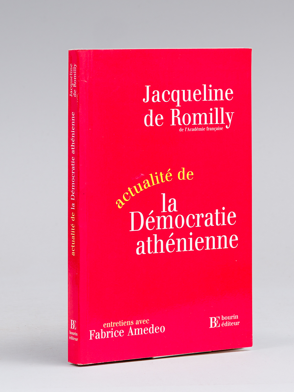 photo n°8 : Actualité de la Démocratie athénienne. Entretiens avec Fabrice Amedeo [ Livre signé par l'auteur ]