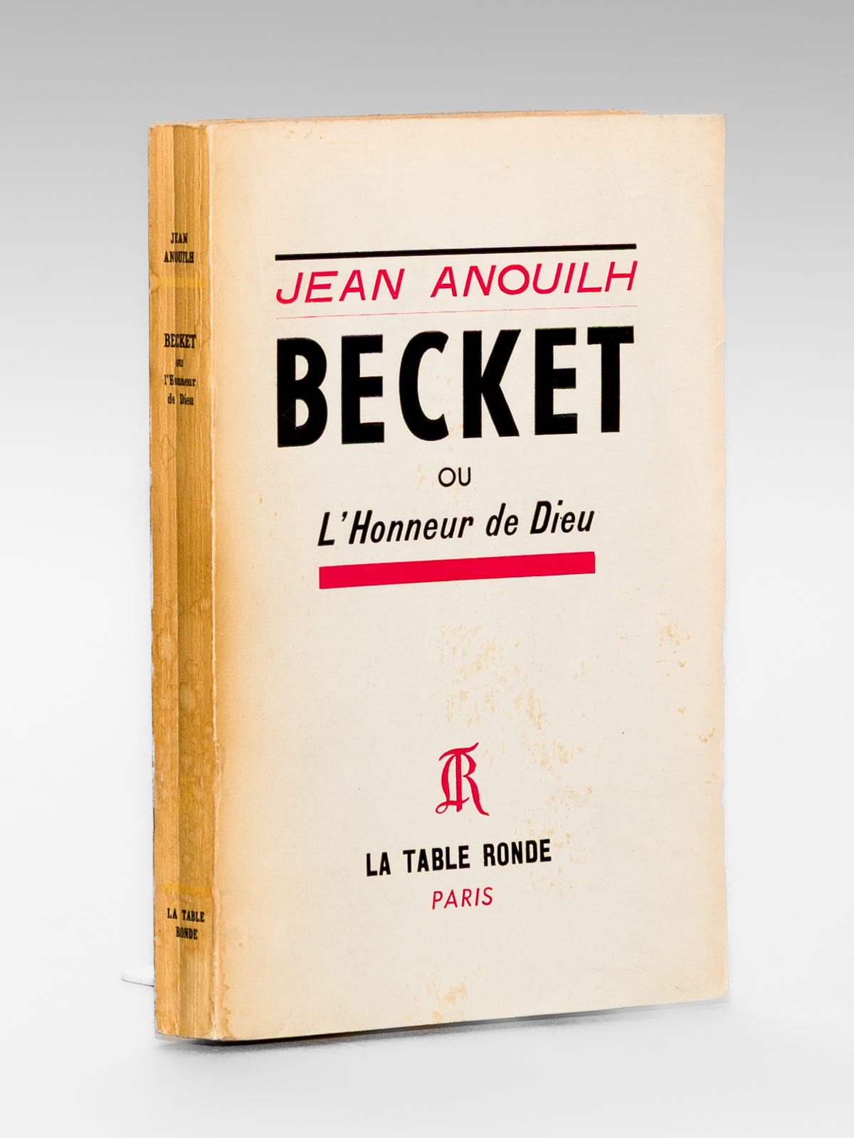 photo n°10 : Becket ou l'Honneur de Dieu [ Edition originale - Livre dédicacé par l'auteur ]