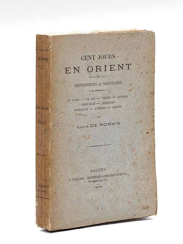 photo n°9 : Cent jours en Orient. Impressions & Souvenirs. Le Caire - Le Nil - Thèbes - Assouan - Port-Saïd - Jérusalem - Beyrouth - Athènes - Corfou [ Edition originale ]