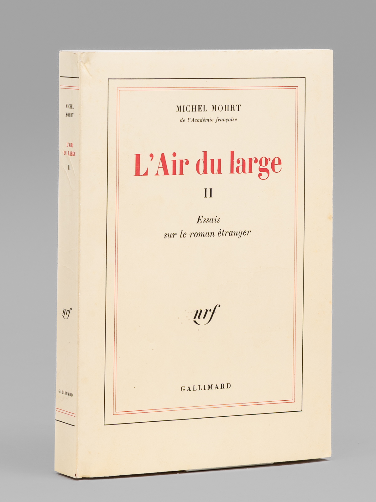 photo n°8 : L'Air du Large II. Essais sur le roman étranger [ Livre dédicacé par l'auteur à Maurice Druon ]