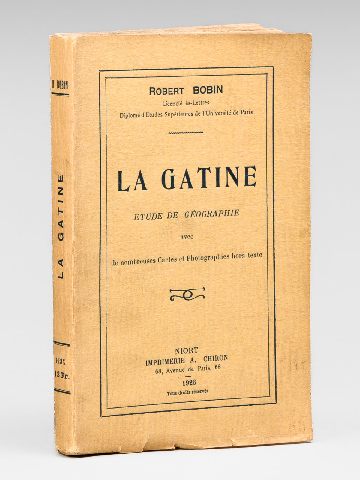 photo n&deg;11 : La G&acirc;tine - Etude de g&eacute;ographie avec de nombreuses cartes et photographies hors texte [ Exemplaire d&eacute;dicac&eacute; par l'auteur ]