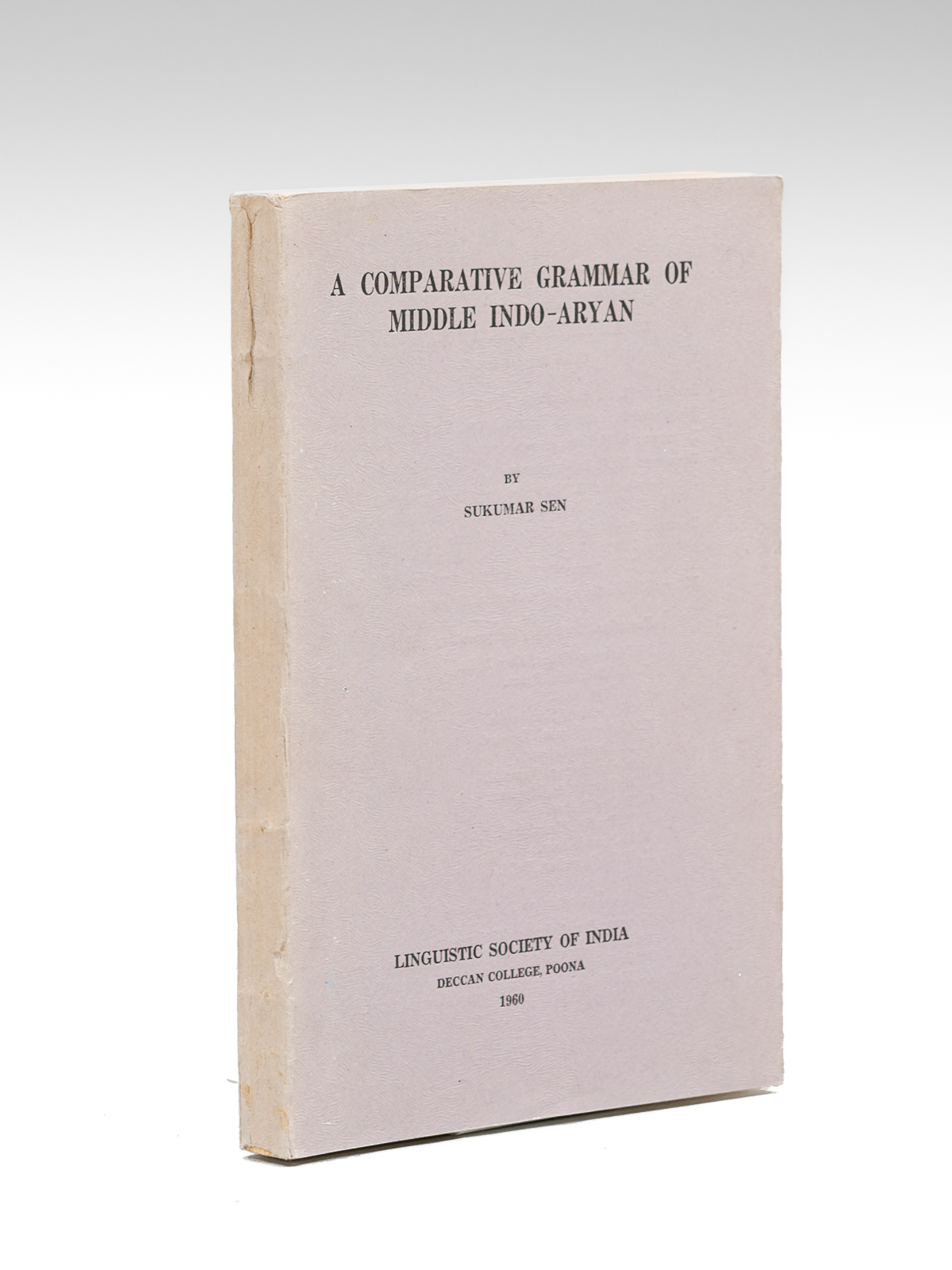 photo n°9 : A Comparative grammar of middle indo-aryan [ First edition ]
