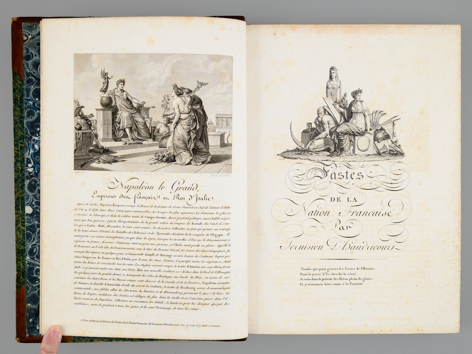 photo n°14 : Fastes de la Nation Française, ou Tableaux Pittoresques gravés par d'habiles Artistes, accompagnés d'un Texte explicatif, Et destiné à perpétuer la mémoire des Hauts faits militaires, des Traits de vertus c