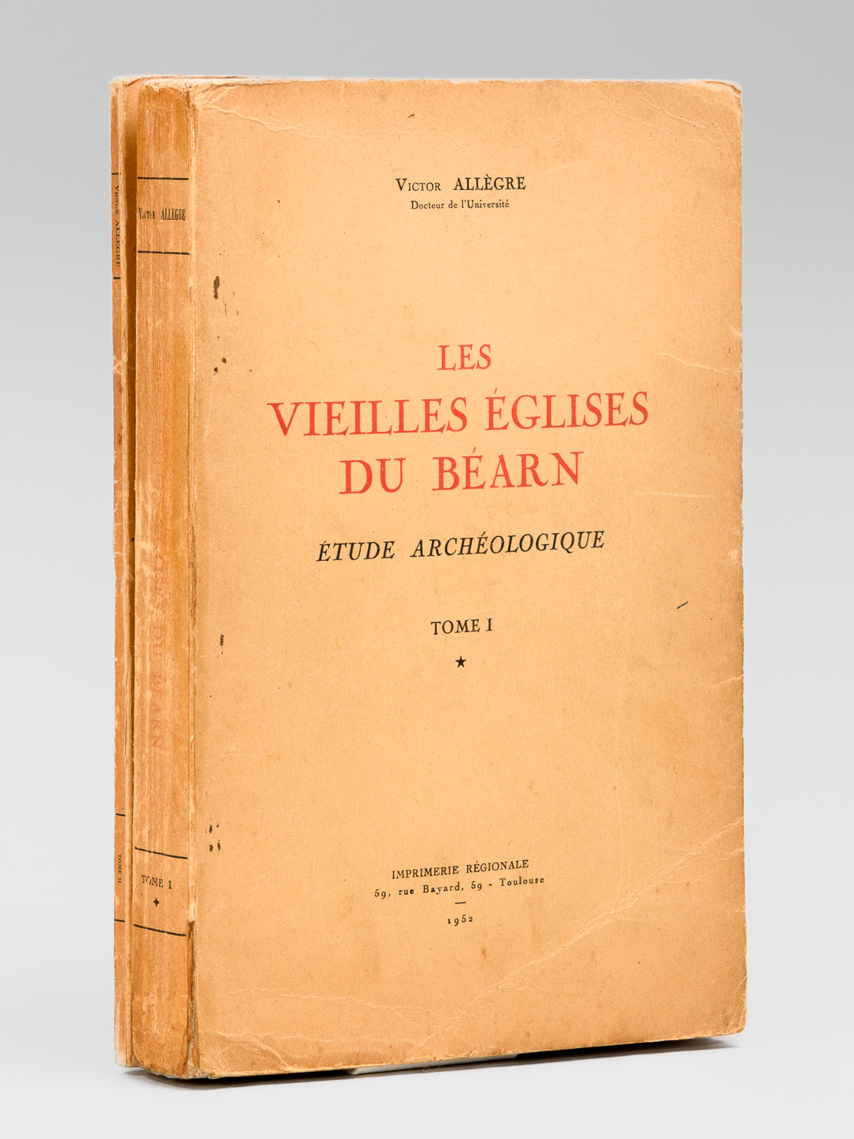 photo n&deg;12 : Les vieilles Eglises du B&eacute;arn. &Eacute;tude arch&eacute;ologique  (Texte et planches : 2 Tomes - Complet) [ Edition originale - Livre d&eacute;dicac&eacute; par l'auteur ]