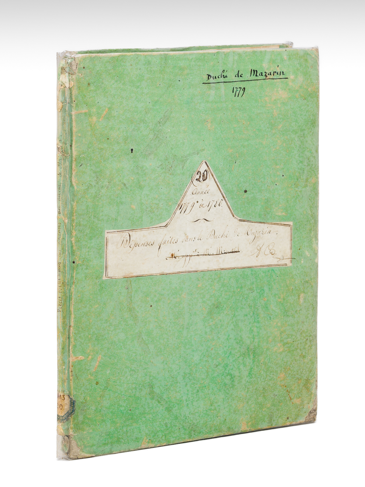 photo n°15 : Duché de Mazarin [ Manuscrit ] Recueil de pièces originales relatives aux dépenses faites dans le Duché de Mazarin Année 1779 à 1780
