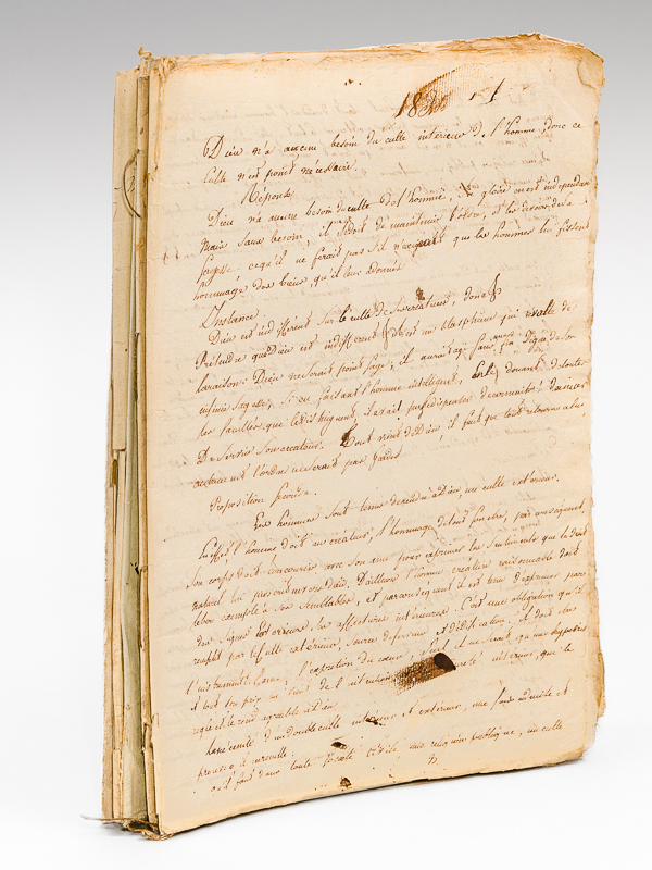 photo n°10 : Cours manuscrit de Philosophie et notes de cours diverses dont Ode d'Anacréon et Art poétique d'Horace [ Notes de cours manuscrites d'un étudiant de Limoges et Guéret, Léon Lemaigre-Dubreuil, 1820-1821 ]