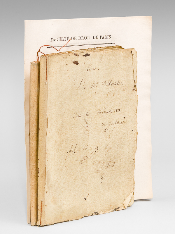 photo n°11 : Cours manuscrit de Droit naturel [ Notes de cours manuscrites d'un étudiant, Léon Lemaigre-Dubreuil, Années 1821-1822 ]