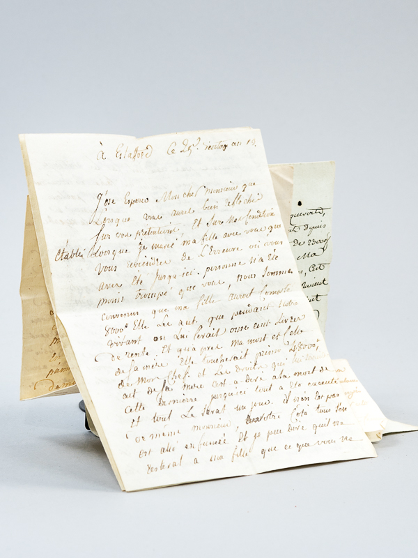 photo n°8 : 3 lettres autographes signés, daté de l'an 13 (de La Clotte, et d'Estaffort [ Astaffort ])