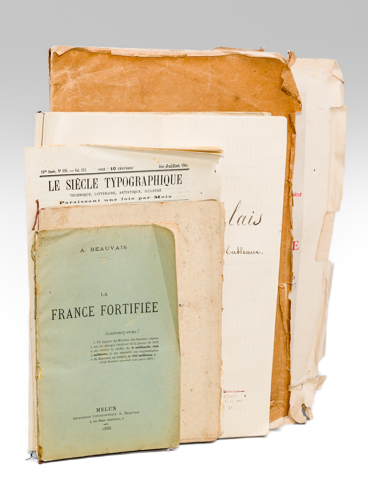 photo n°15 : [ Lot de 3 manuscrits autographes : ] Le Siège de Calais (1347) Opéra en quatre Actes et cinq Tableaux [ On joint : ] Hildegarde. Légende en deux Actes  [ On joint : ] Marguerite, Opéra-Comique en un acte. Paroles de Arsè