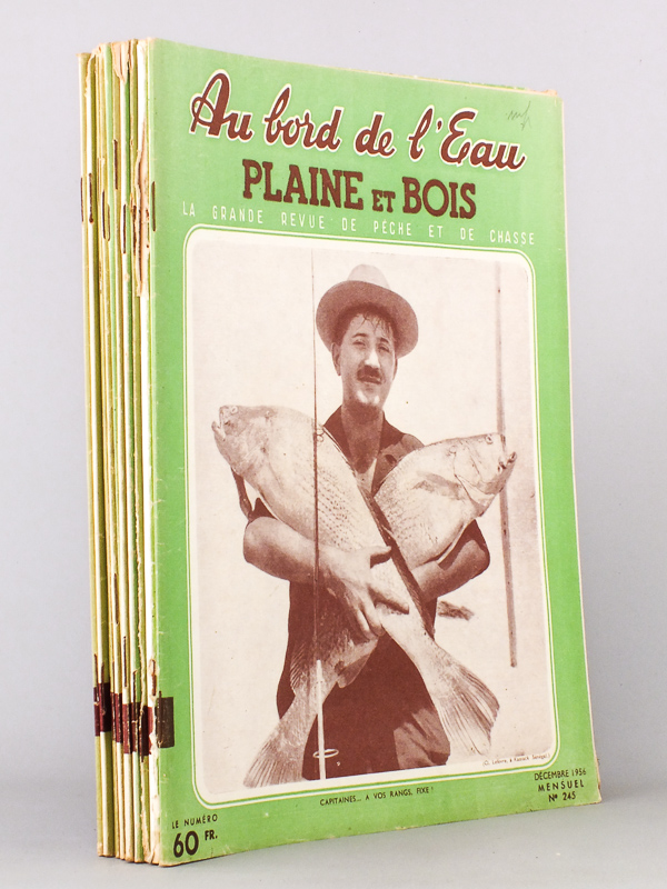 photo n°15 : Au bord de l'eau - Plaine et bois , la grande revue de pêche et de chasse , Année 1956 ( lot de 11 numéros, du n° 234 de janvier au n° 245 de décembre, année complète sauf n° 240 )